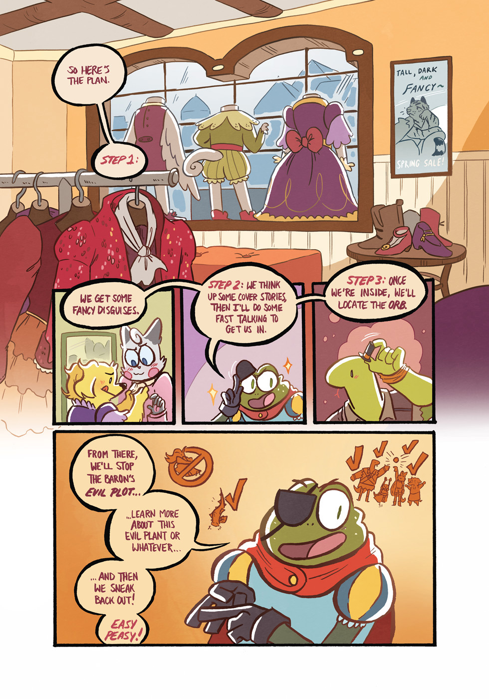 Costume change