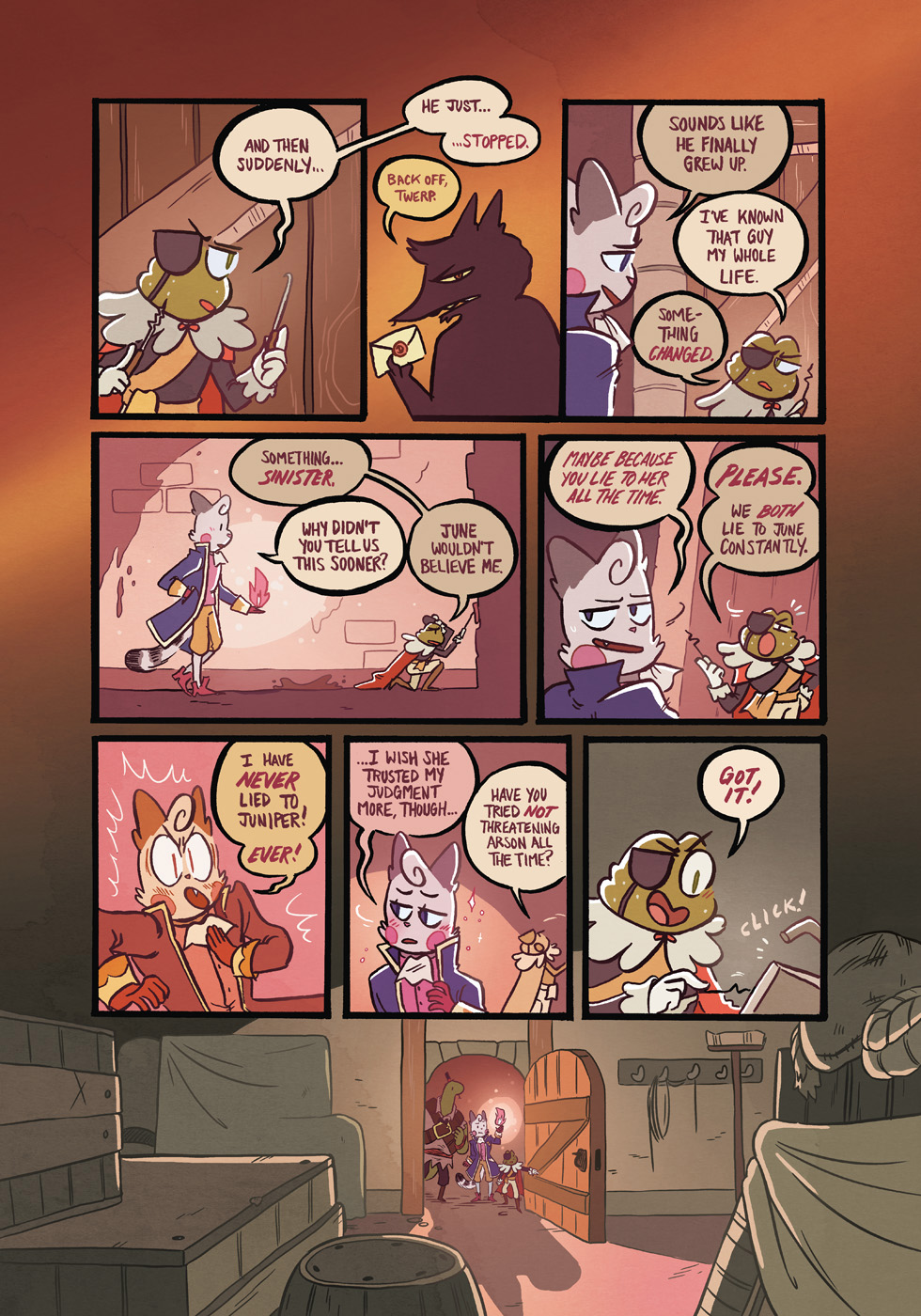 I think this is the only time Chirp lock picks in the whole book, huh.